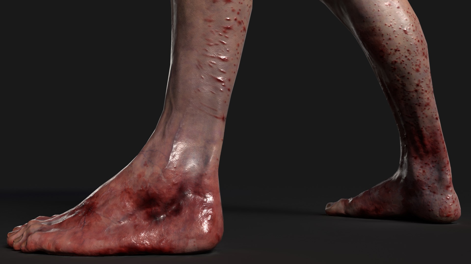 Sci-fi Cyber Victim 3 Low-poly 3D model_16