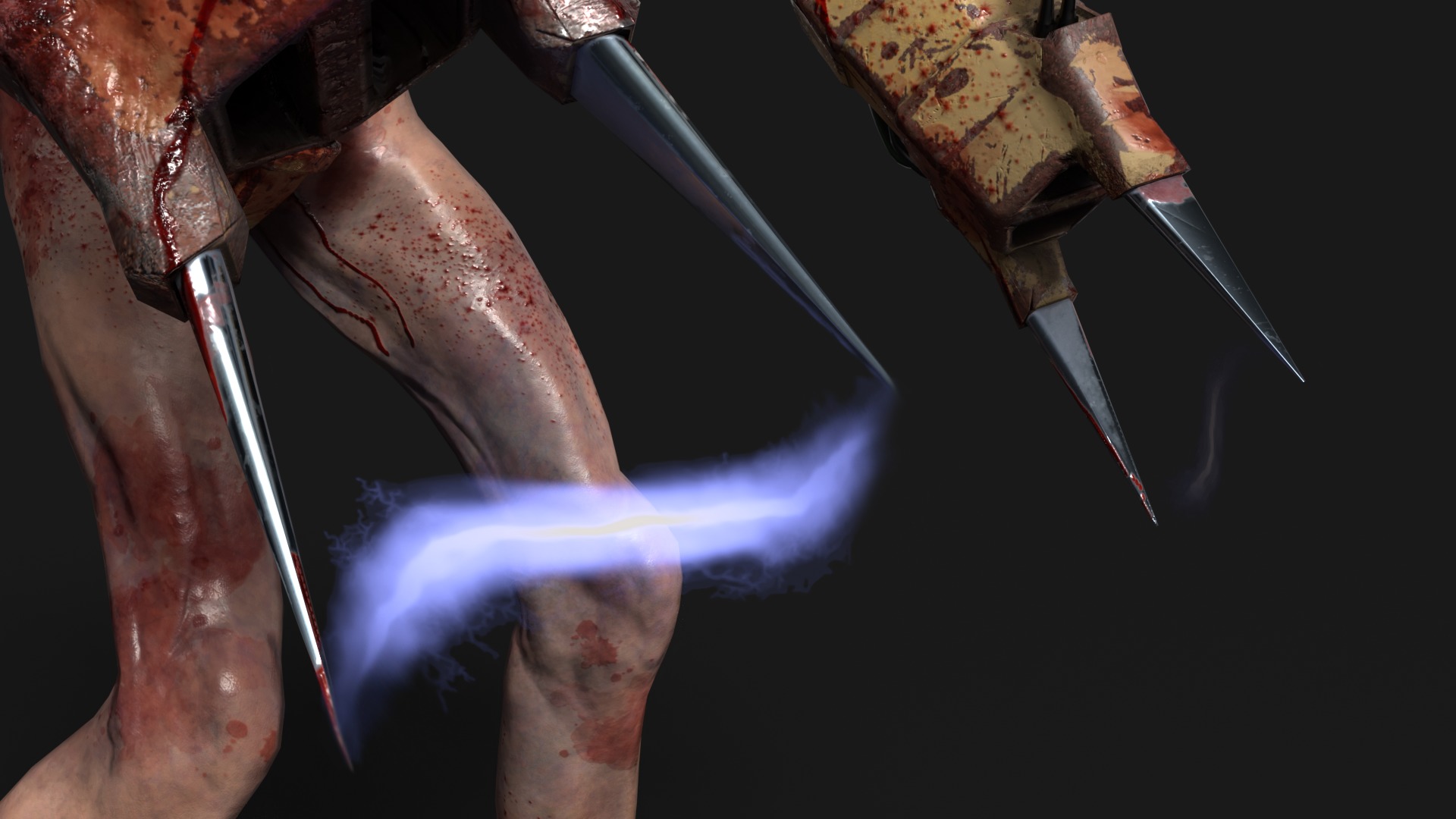 Sci-fi Cyber Victim 3 Low-poly 3D model_14