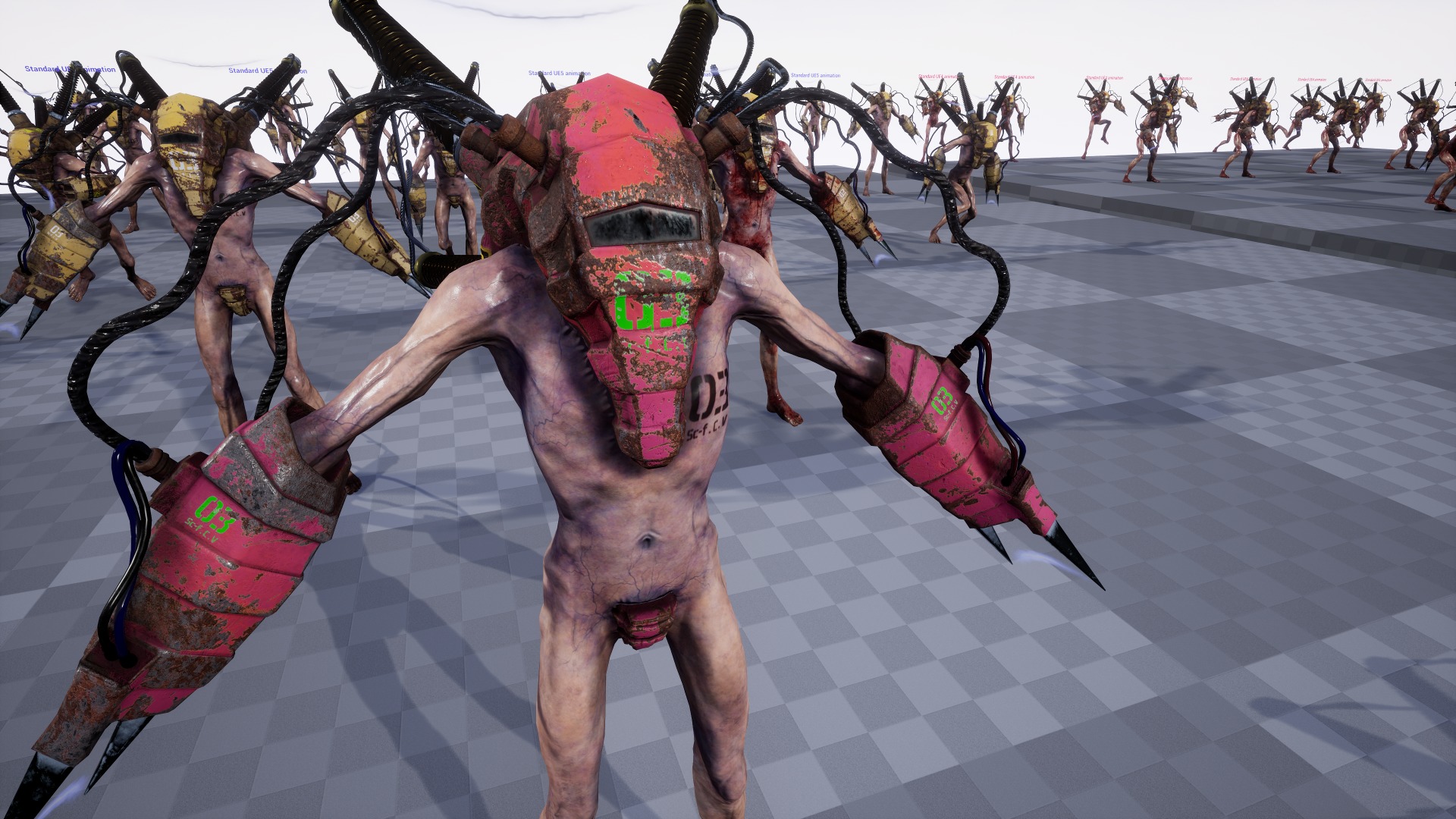 Sci-fi Cyber Victim 3 Low-poly 3D model_23