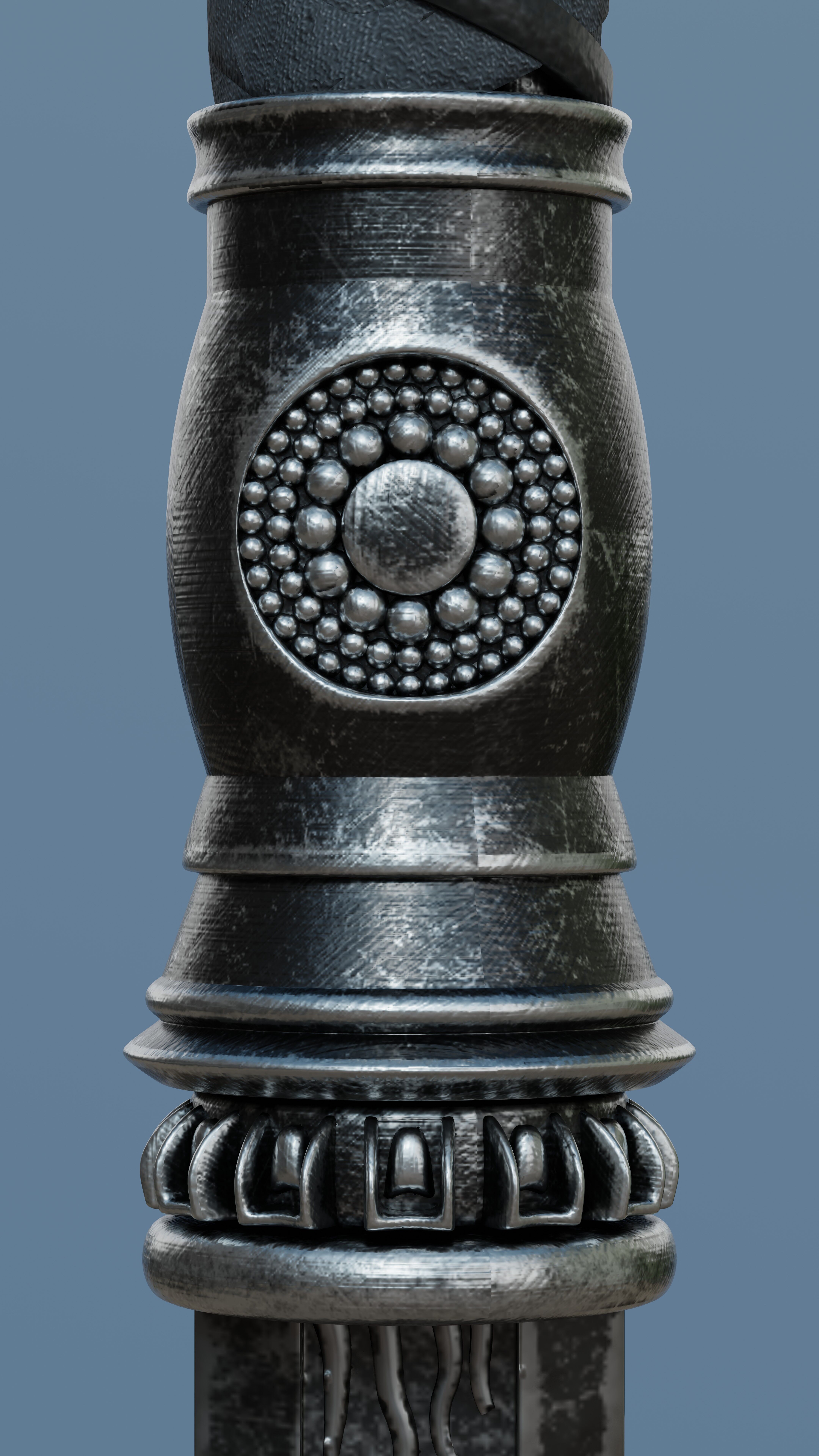 Exquisite Ancient Chinese Sword 3D Model Low-poly 3D model_4