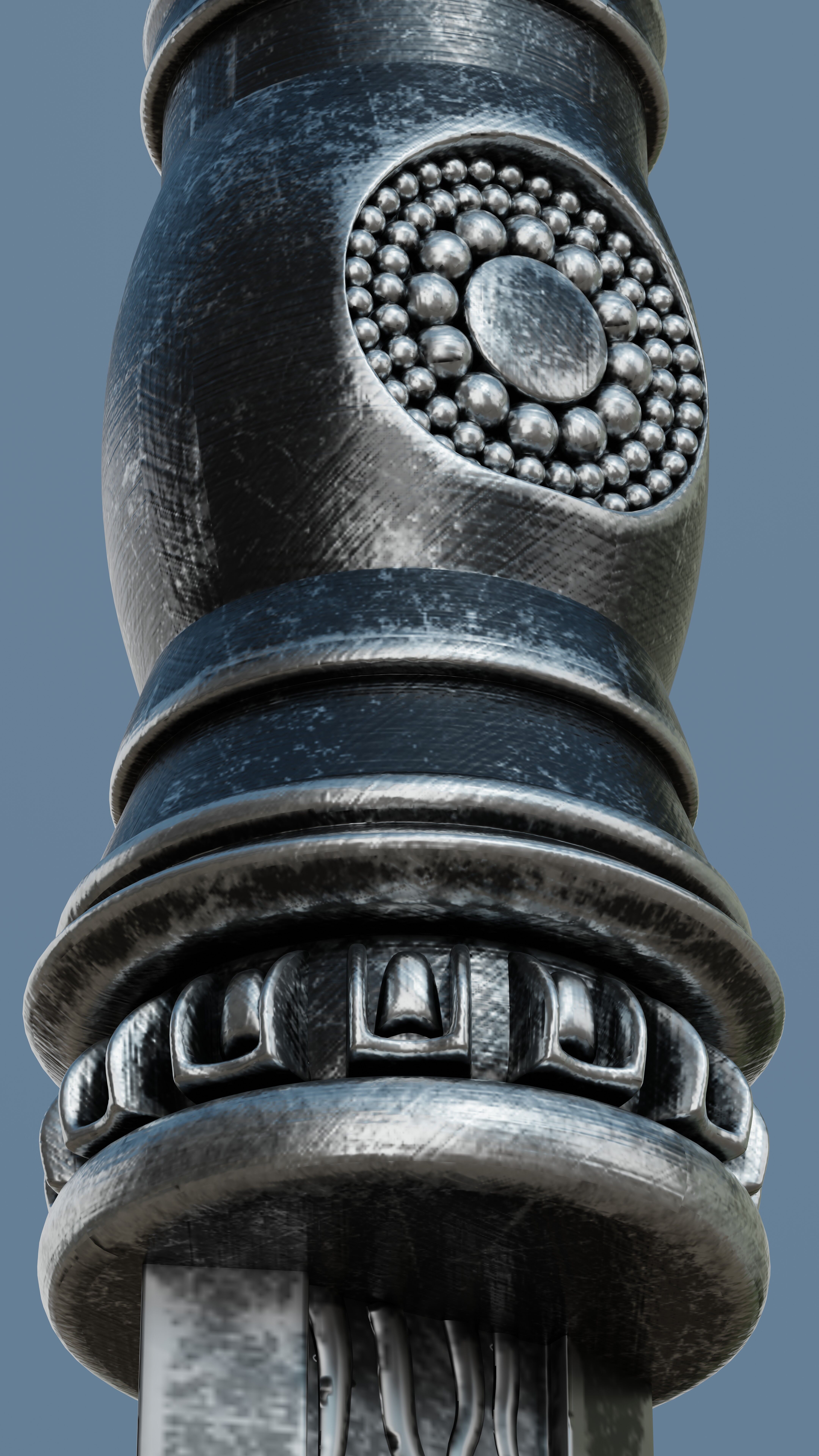 Exquisite Ancient Chinese Sword 3D Model Low-poly 3D model_9