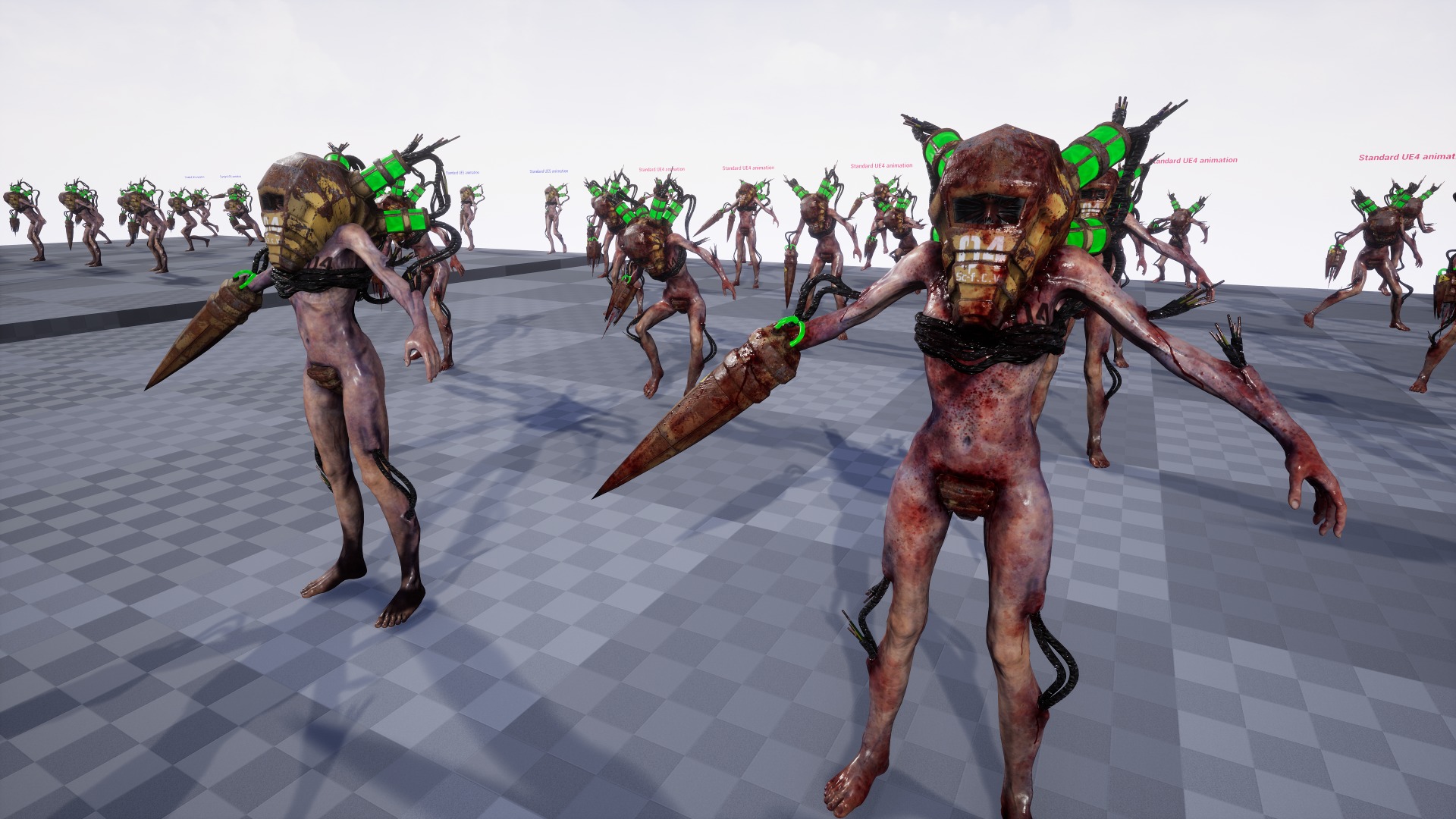 Sci-fi Cyber Victim 4 Low-poly 3D model_26