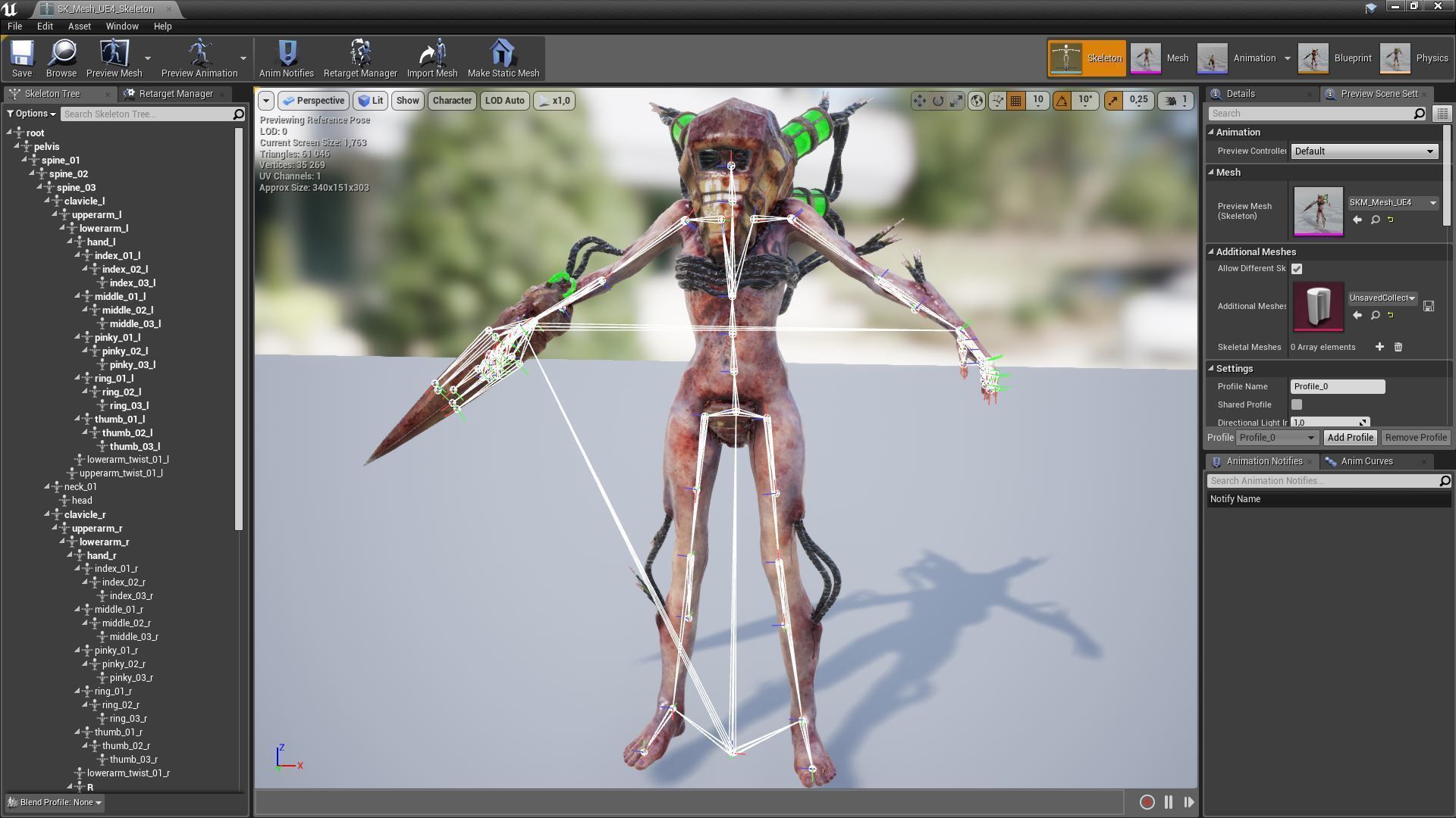 Sci-fi Cyber Victim 4 Low-poly 3D model_24