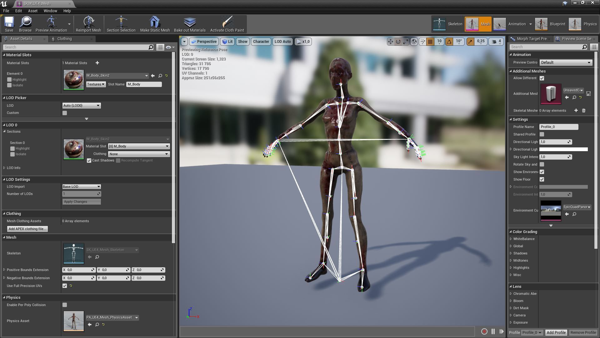 Mannequin killer 1 Low-poly 3D model_20