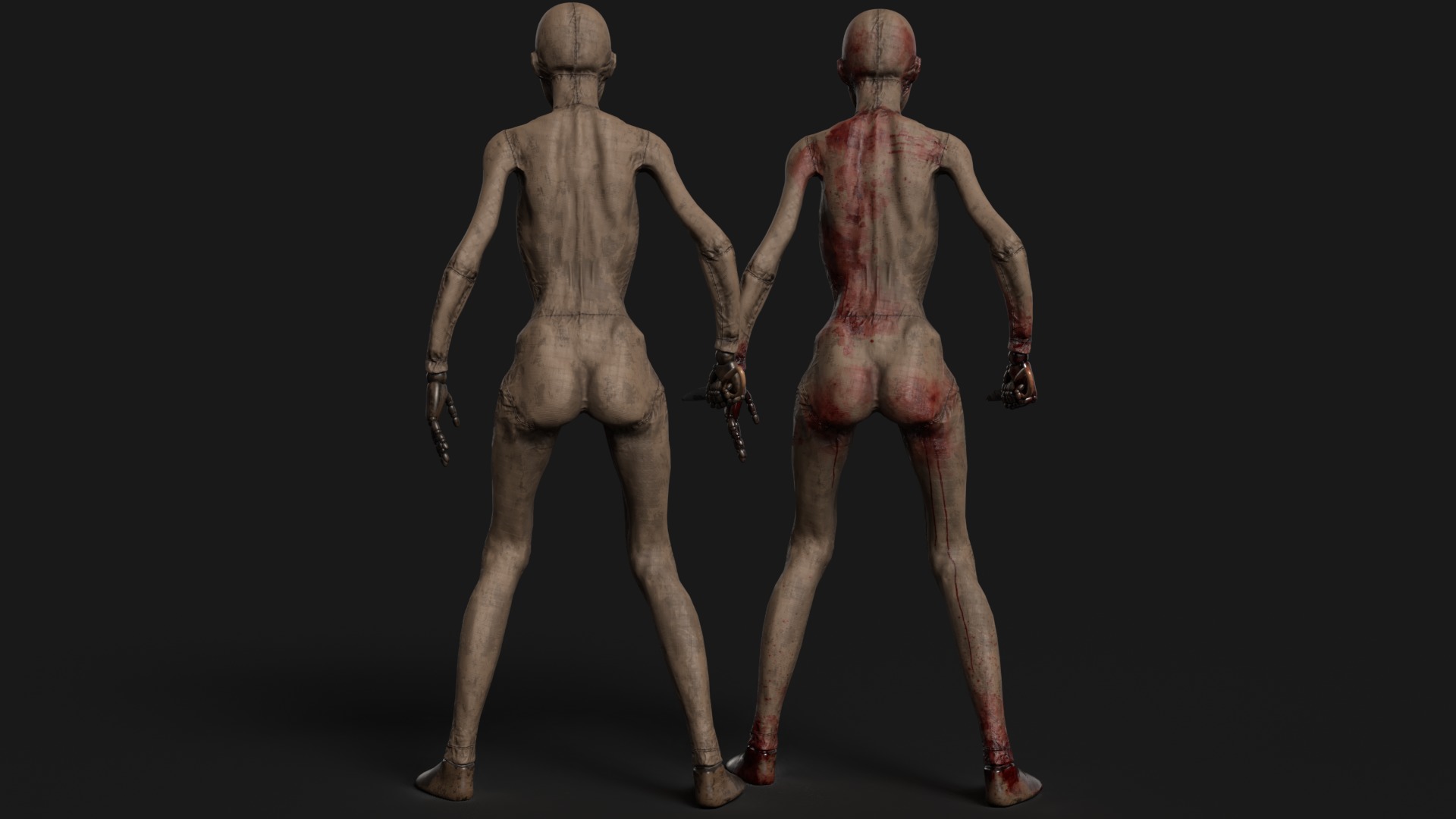 Mannequin killer 1 Low-poly 3D model_18