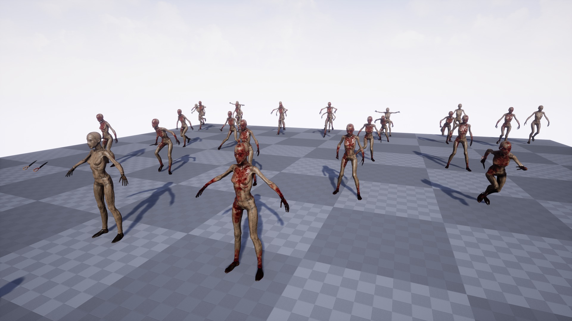 Mannequin killer 1 Low-poly 3D model_22