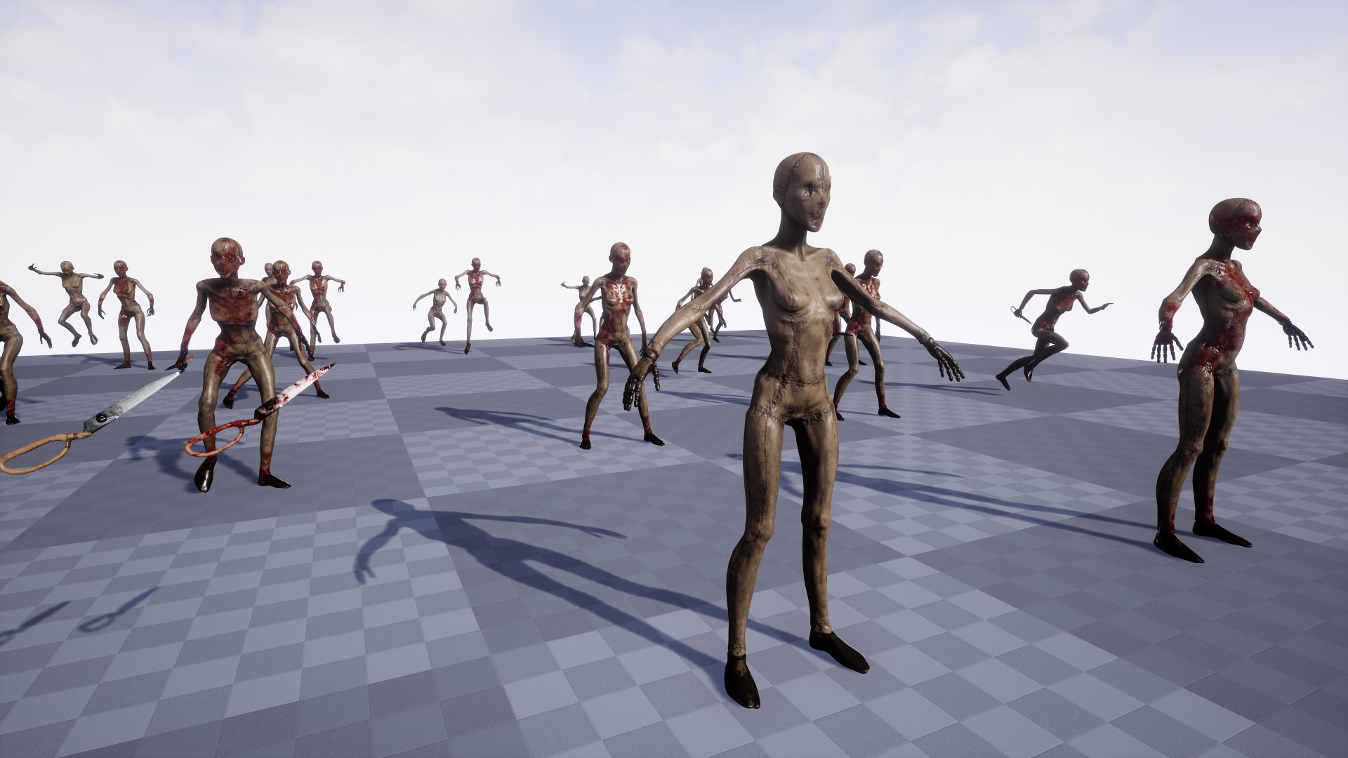 Mannequin killer 1 Low-poly 3D model_24