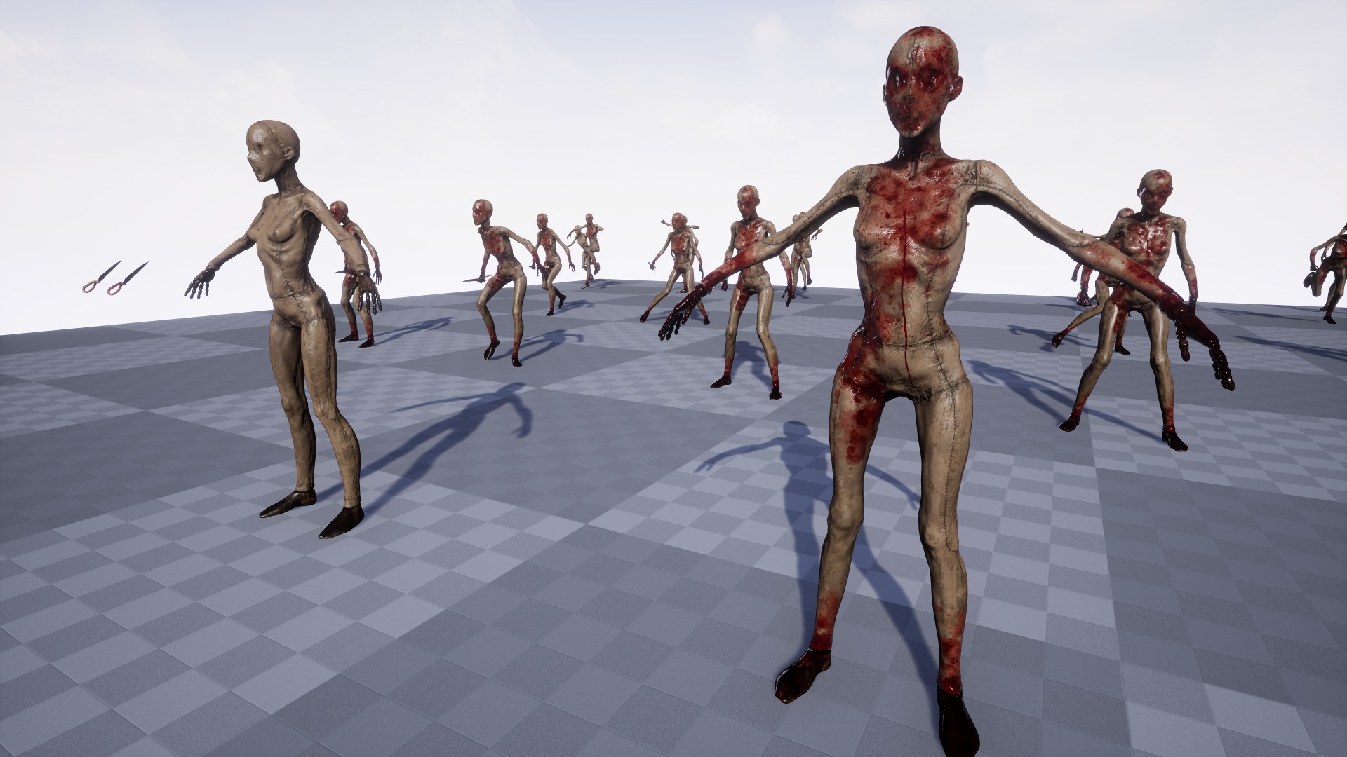 Mannequin killer 1 Low-poly 3D model_23