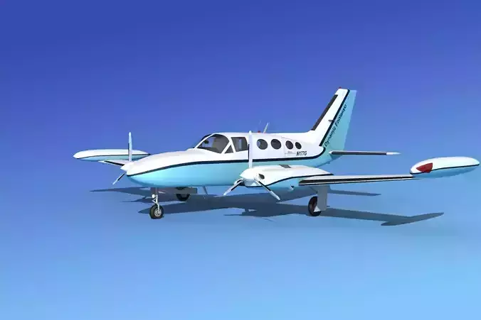 Cessna 421 Golden Eagle V18 3D model