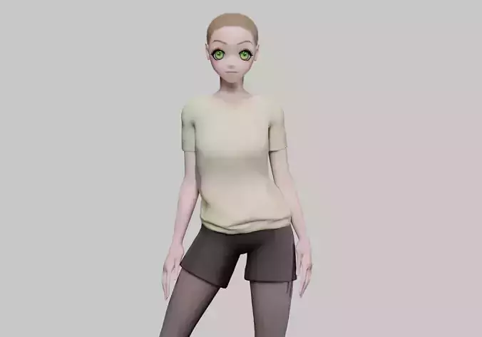 stylized cute girl V23426 