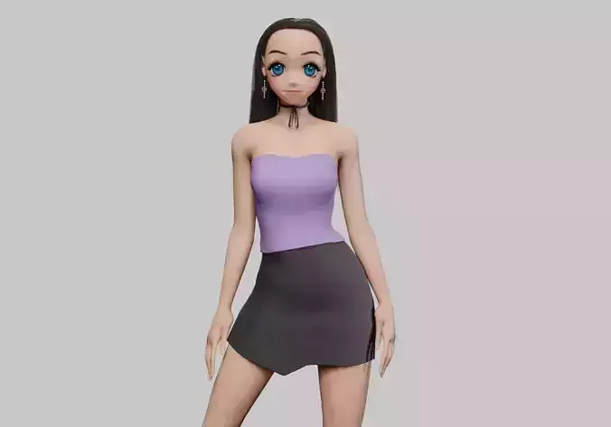 stylized anime girl V32104 