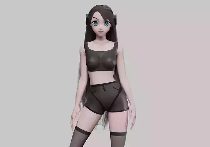 cute Cartoon girl V37232 