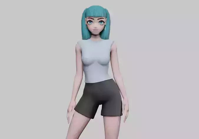 cute anime girl V23846 