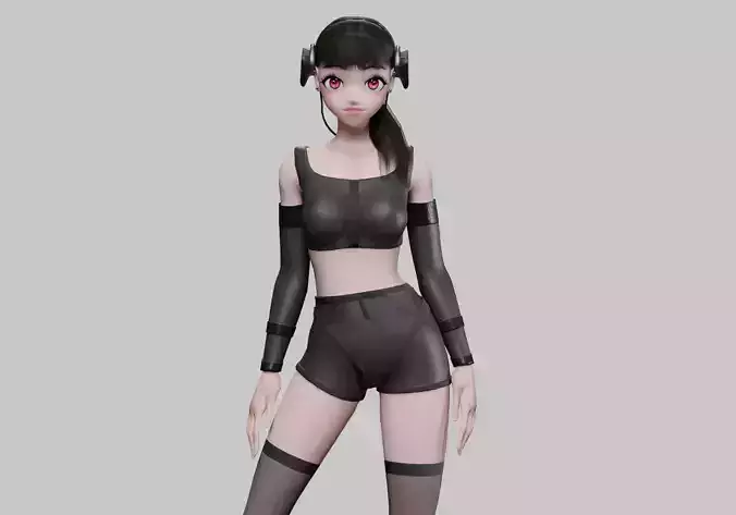 cool cute girl V28523 