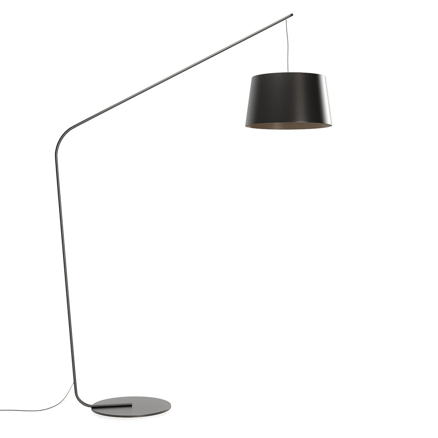 Large Lobby design arc floor lamp 3D model_2