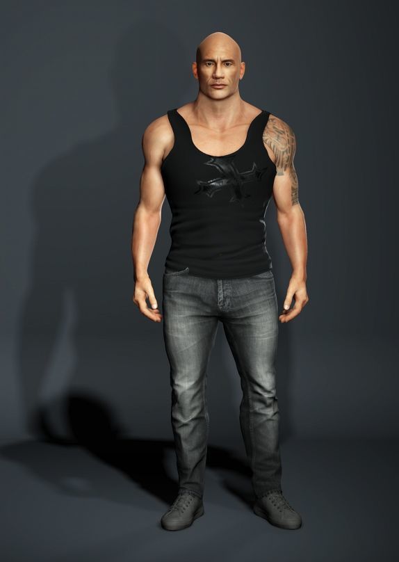 Dwayne Johnson 3D Model Low-poly 3D model Low-poly 3D model_9