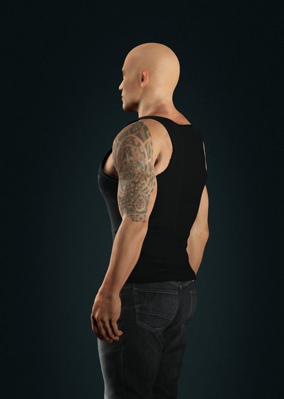 Dwayne Johnson 3D Model Low-poly 3D model Low-poly 3D model_7