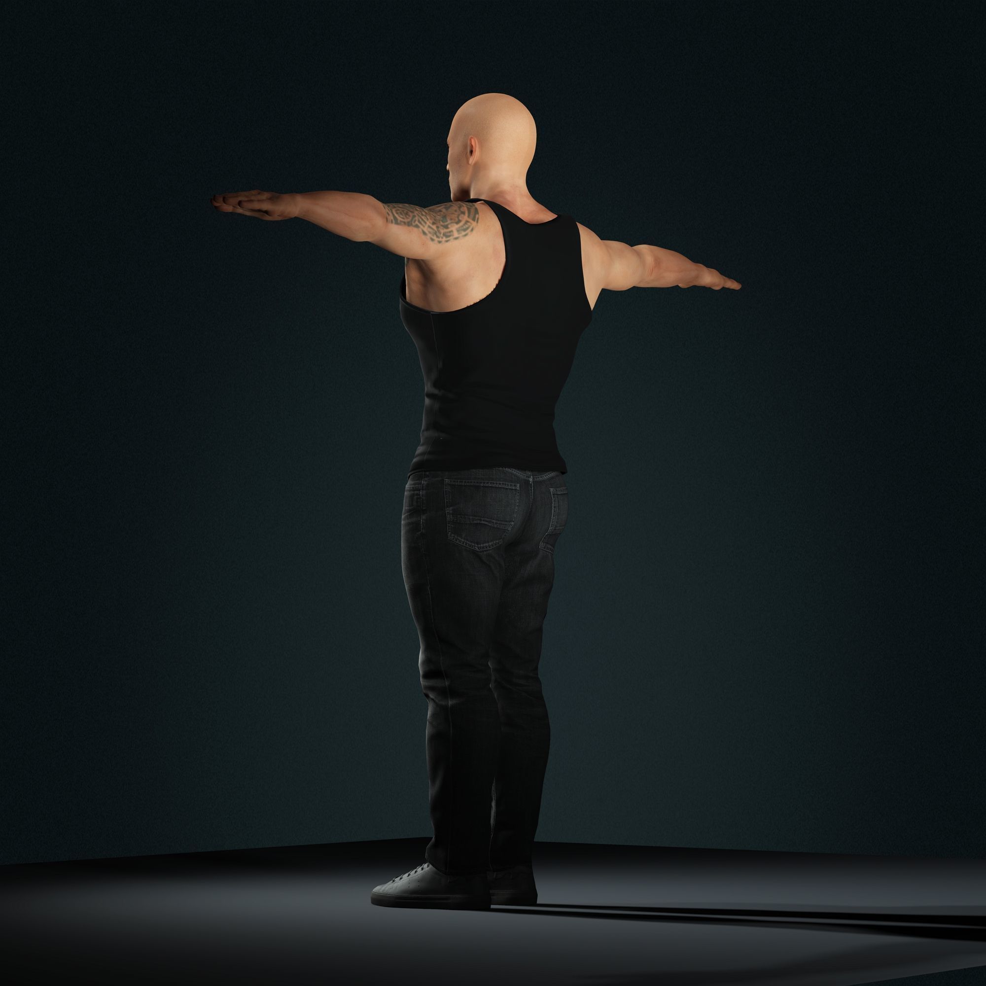 Dwayne Johnson 3D Model Low-poly 3D model Low-poly 3D model_13