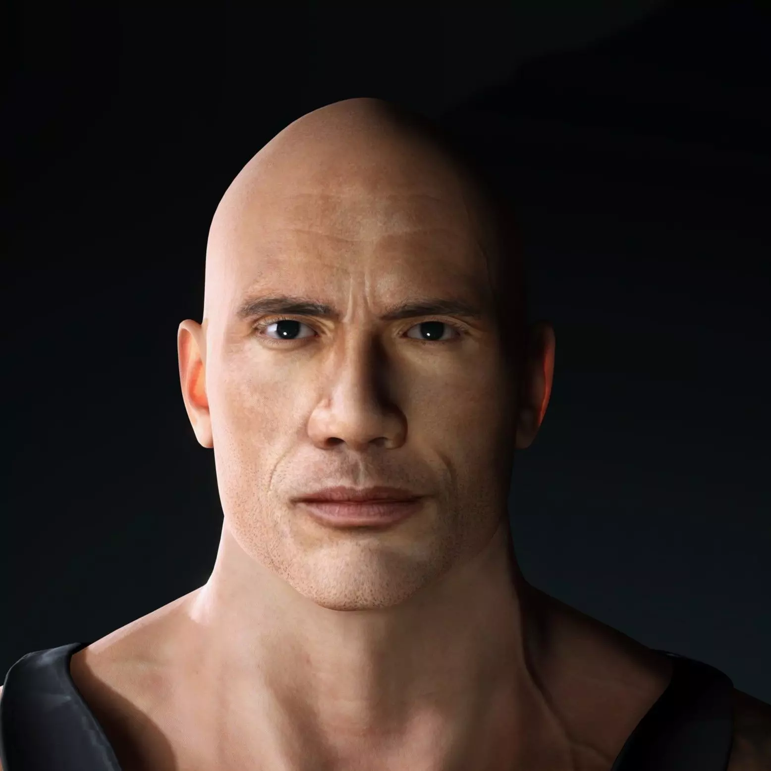 Dwayne Johnson 3D Model Low-poly 3D model Low-poly 3D model_0
