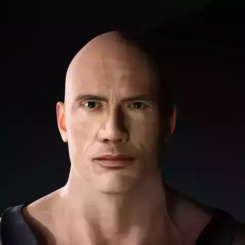 Dwayne Johnson 3D Model Low-poly 3D model Low-poly 3D model