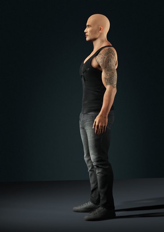 Dwayne Johnson 3D Model Low-poly 3D model Low-poly 3D model_11