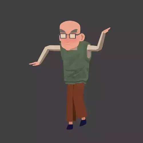 Grandpa 2D looking model