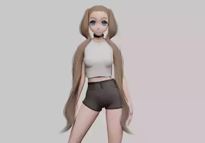 Basic anime girl V27846 