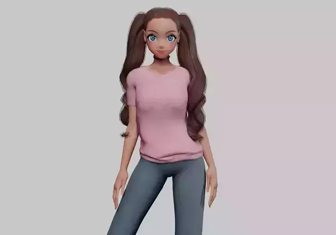 anime Beautiful girl V34574 