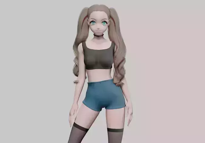 anime Basic girl V36995 