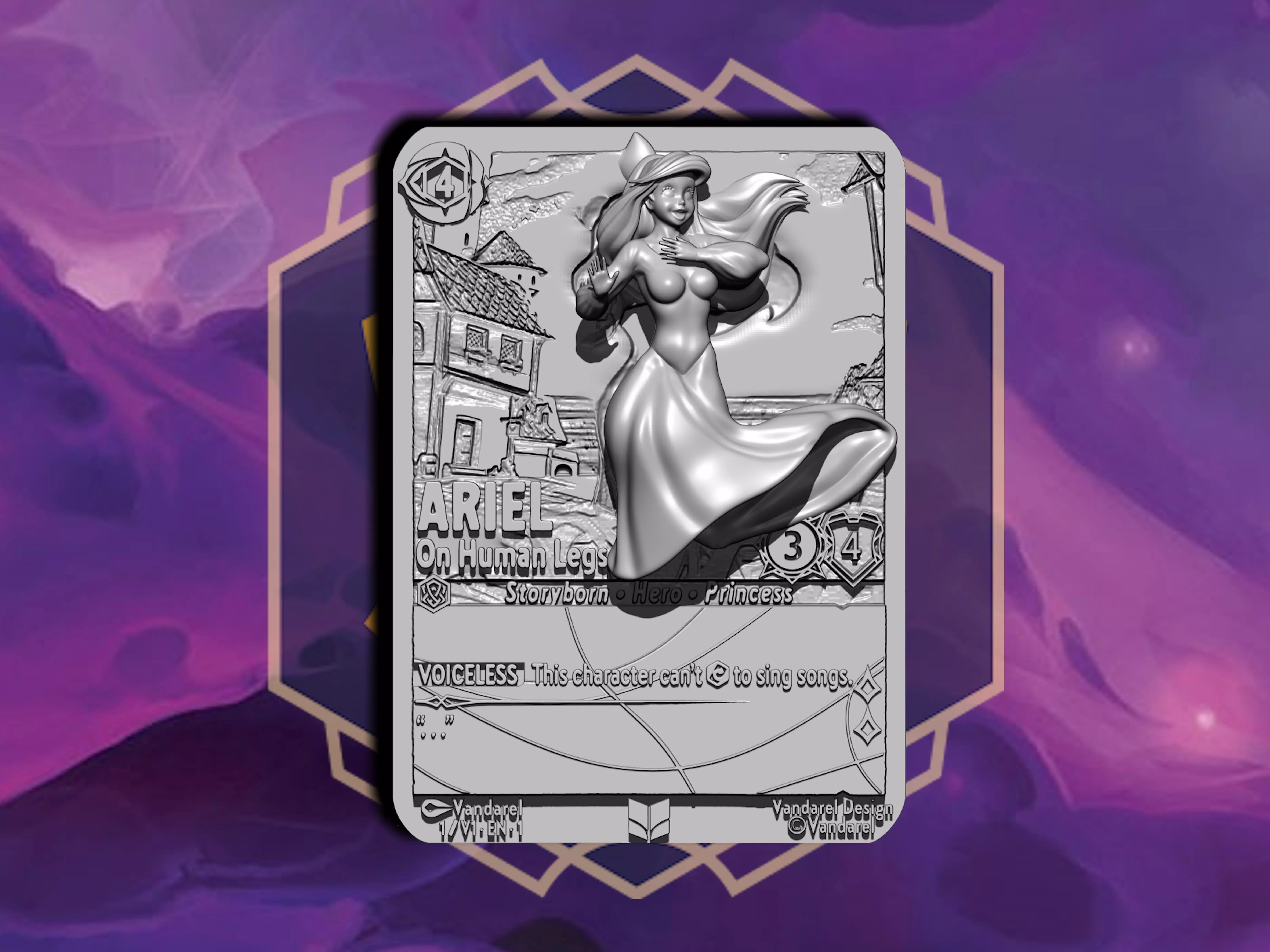 Disney Lorcana Ariel chapter 1- 1-204 3D print model_0