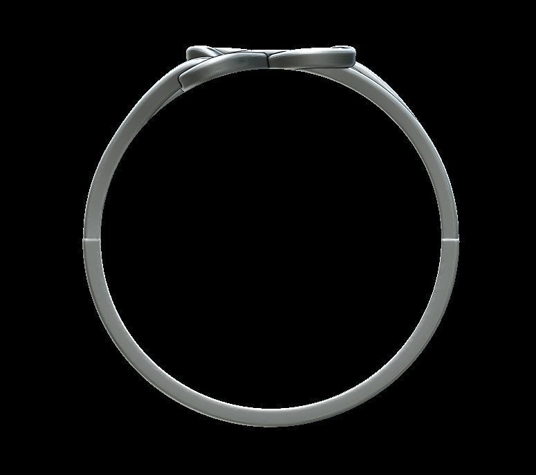 Double Twisted Ring  3D print model_12