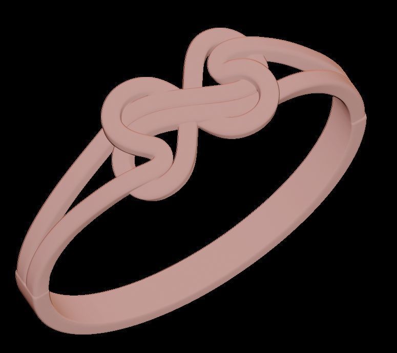 Double Twisted Ring  3D print model_26
