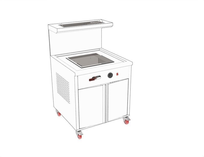 3Falafel Frying Machine 3D model_3
