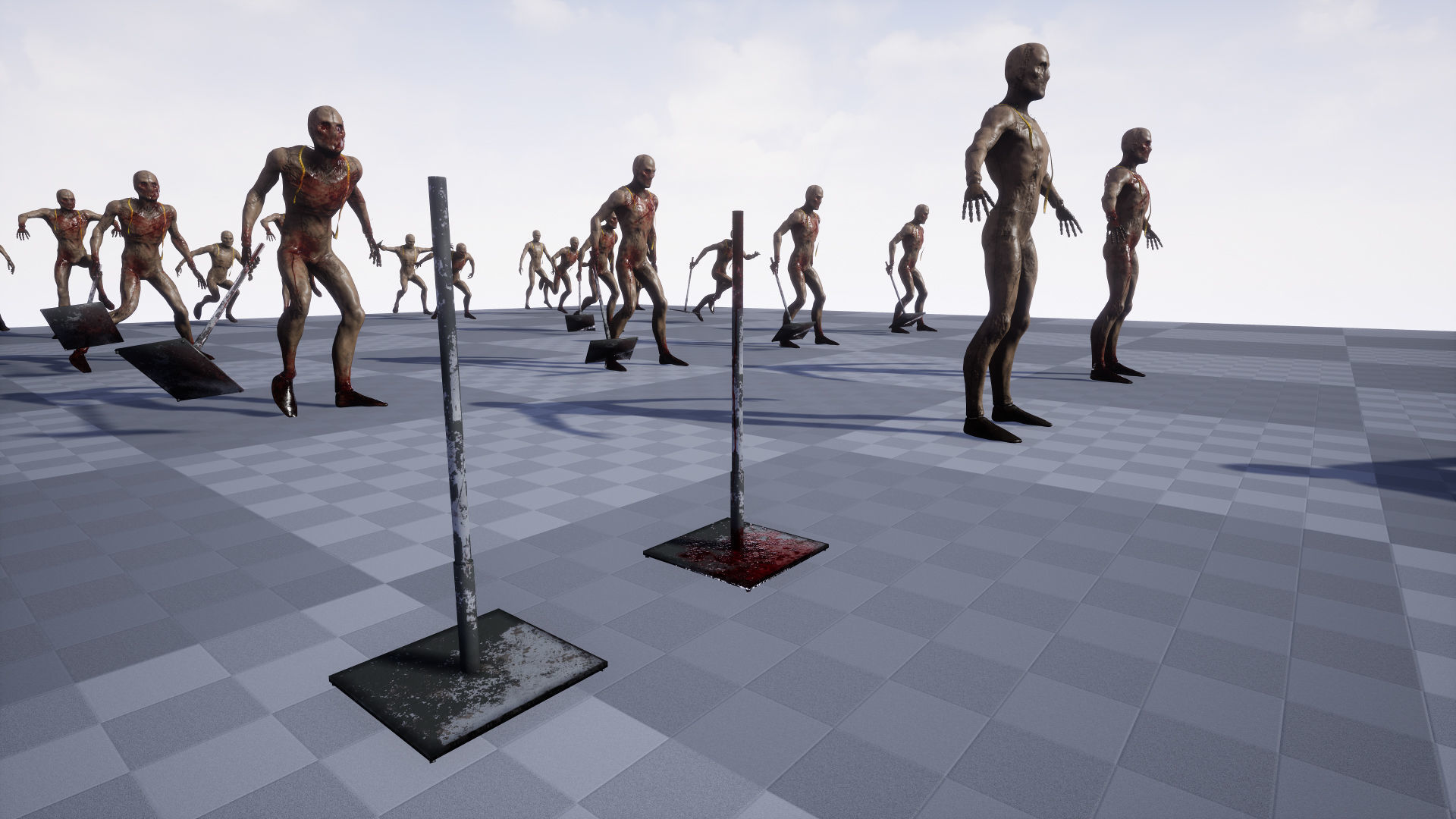 Mannequin killer 2 Low-poly 3D model_20