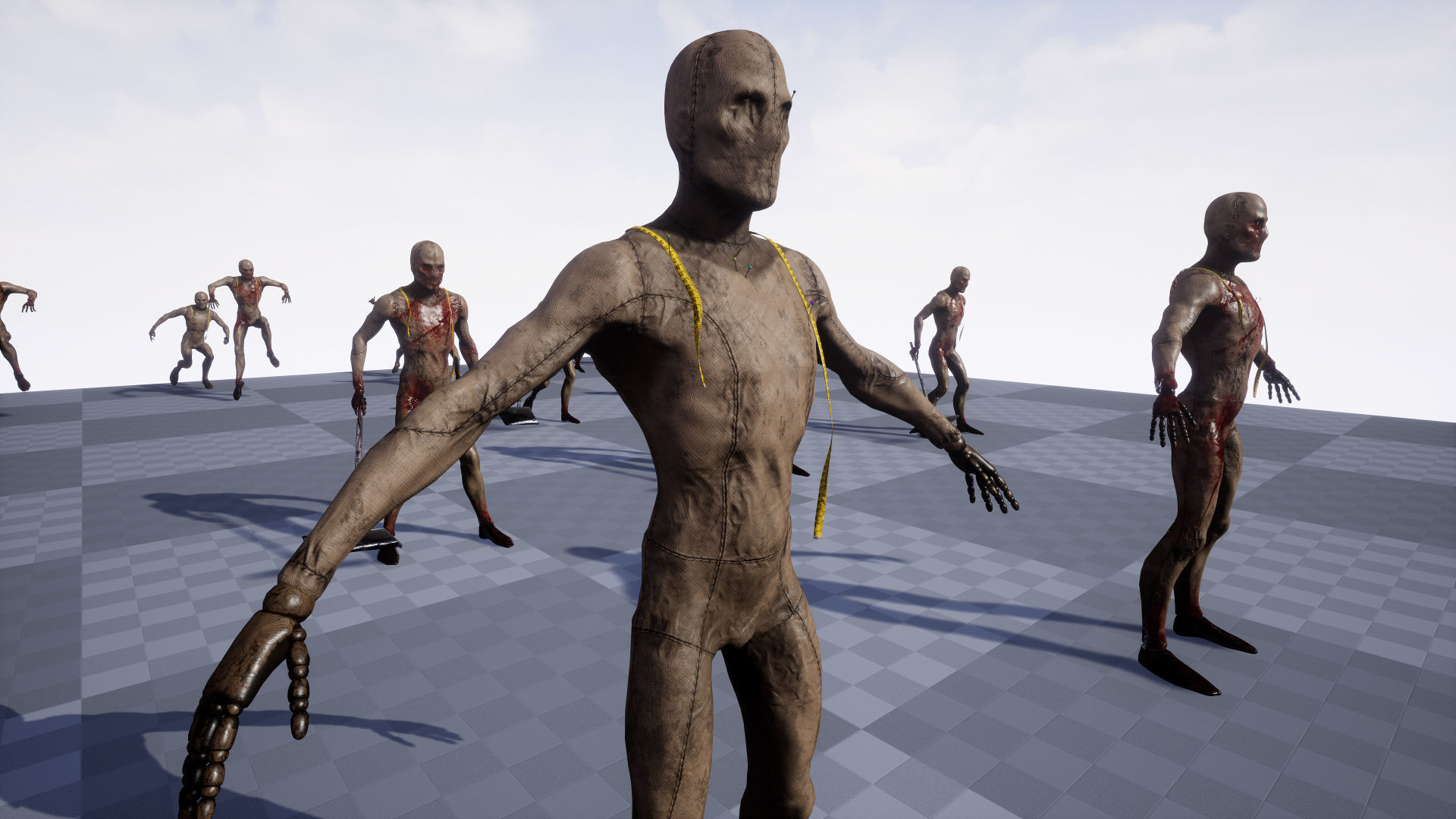 Mannequin killer 2 Low-poly 3D model_21