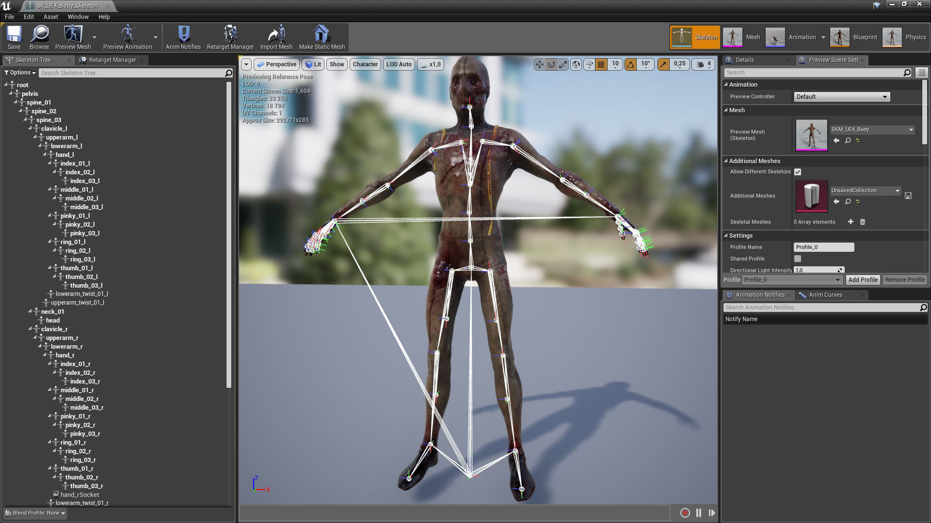 Mannequin killer 2 Low-poly 3D model_19