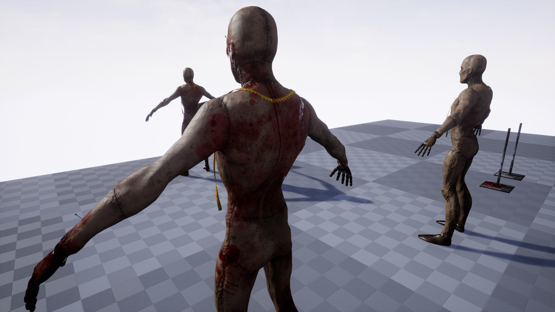 Mannequin killer 2 Low-poly 3D model_23