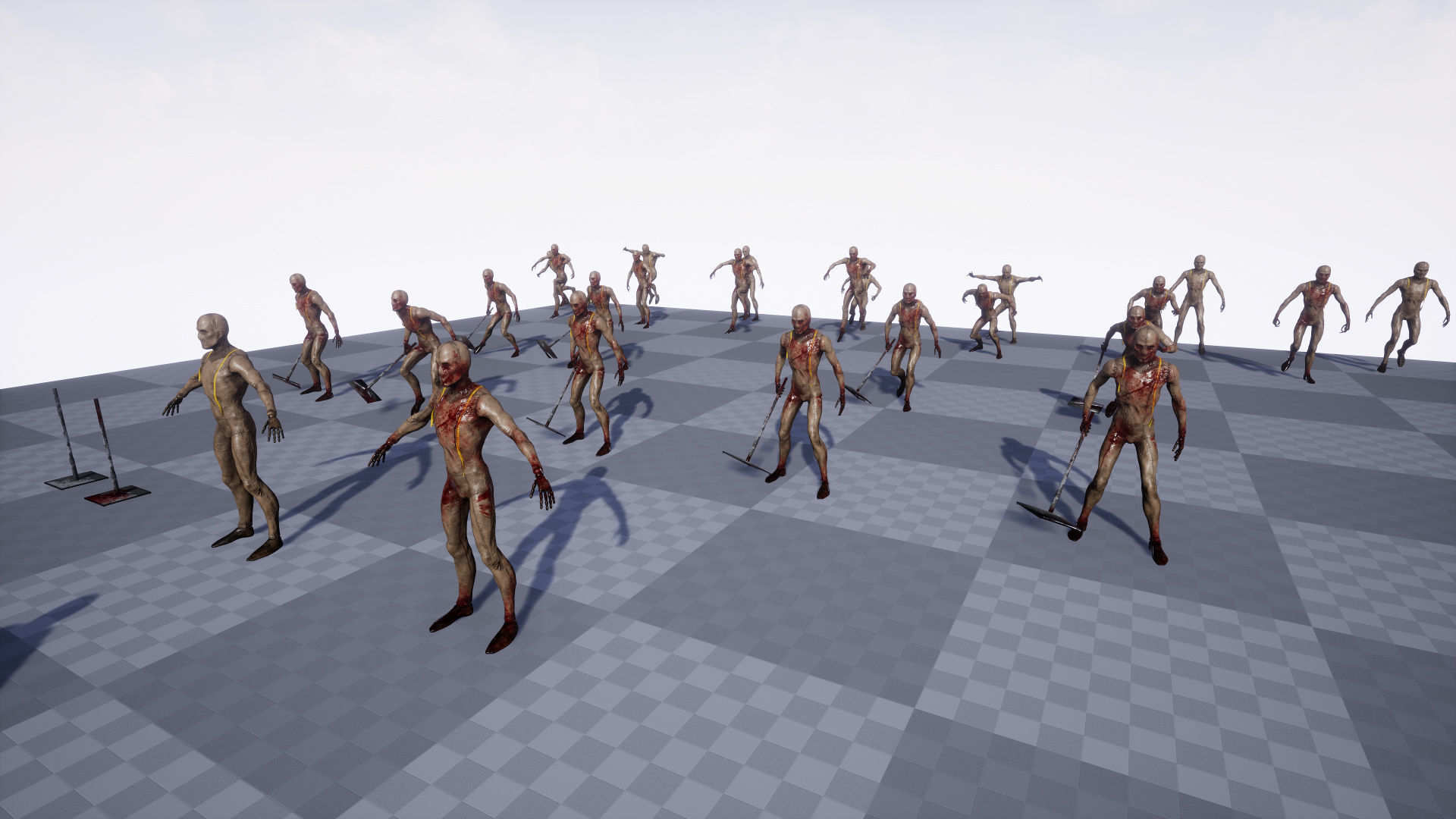 Mannequin killer 2 Low-poly 3D model_24