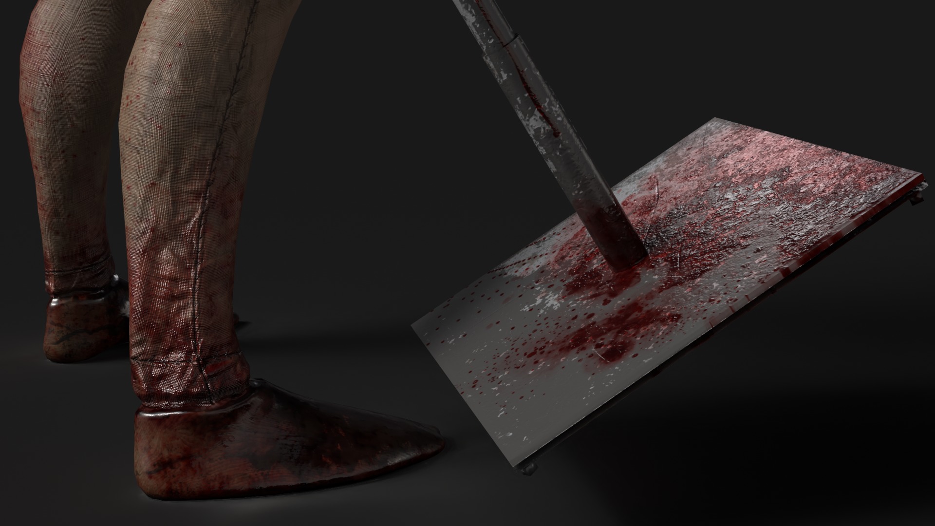 Mannequin killer 2 Low-poly 3D model_11