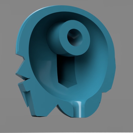 Kotetsu Jeeg head pendant 3D print model_6