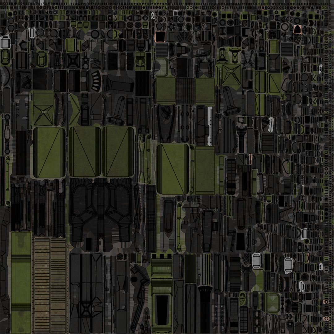 Machine Gun 11 Metal All PBR Unity UE Textures Low-poly 3D model_71