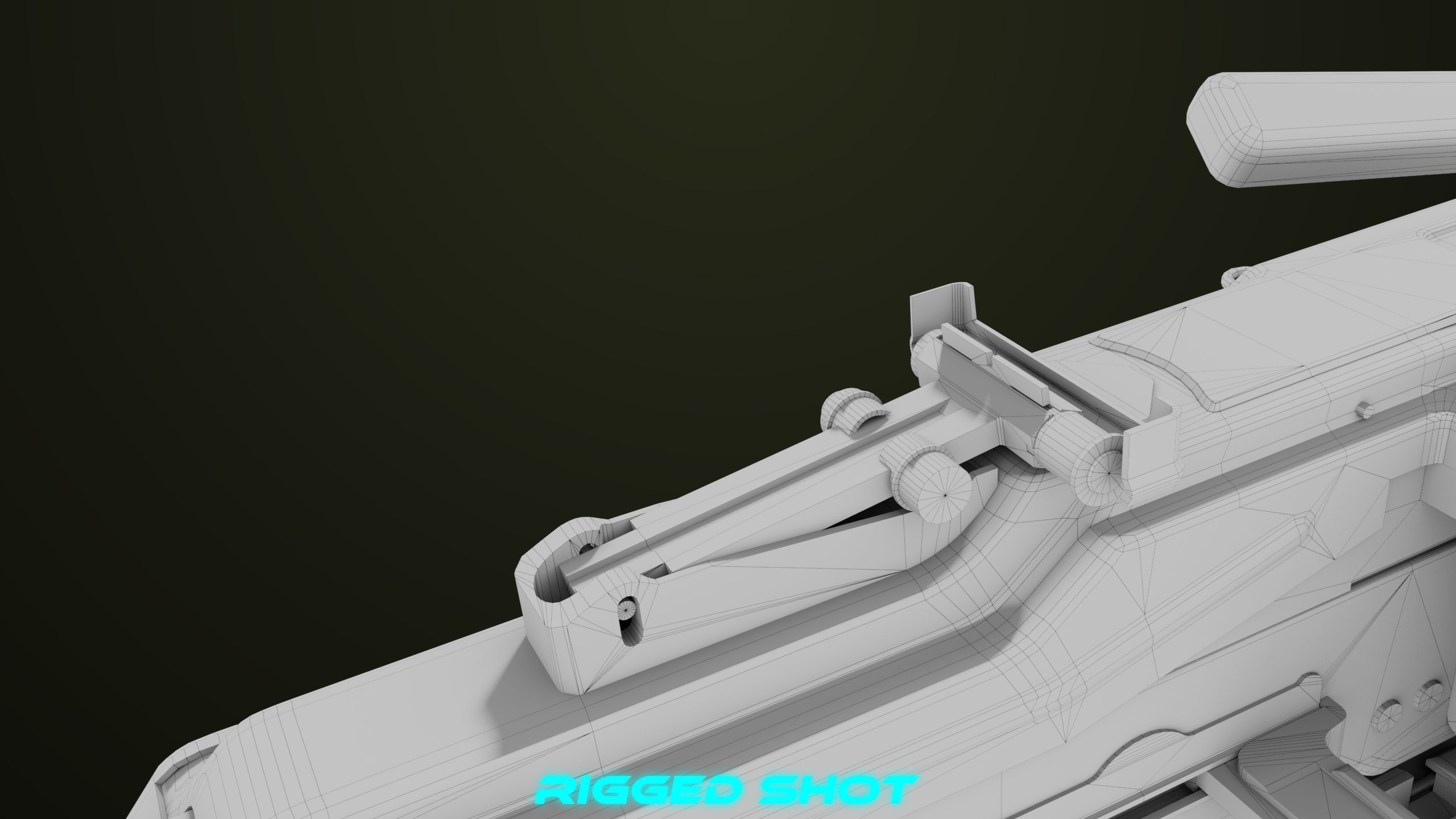 Machine Gun 11 Metal All PBR Unity UE Textures Low-poly 3D model_57