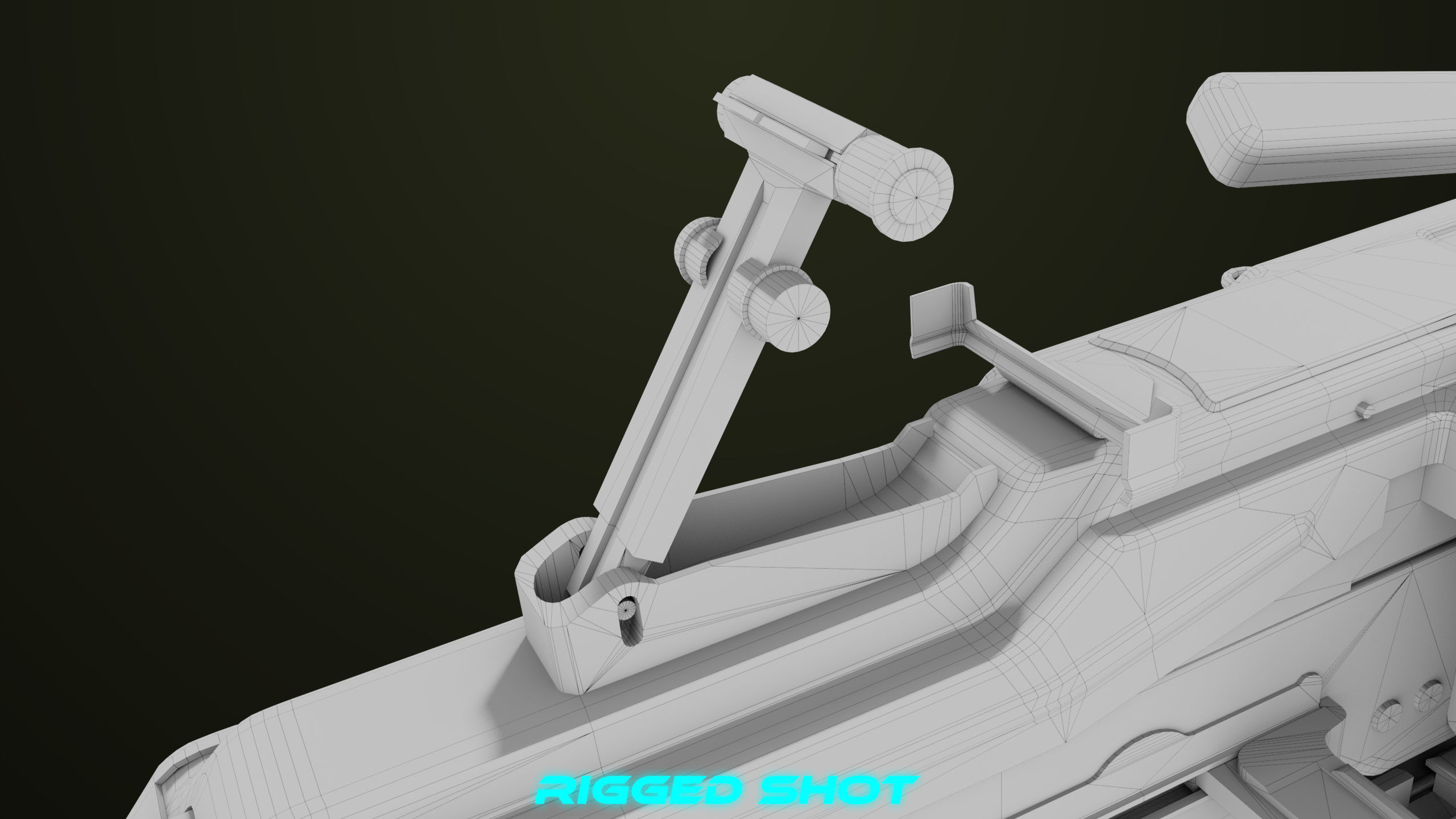 Machine Gun 11 Metal All PBR Unity UE Textures Low-poly 3D model_58