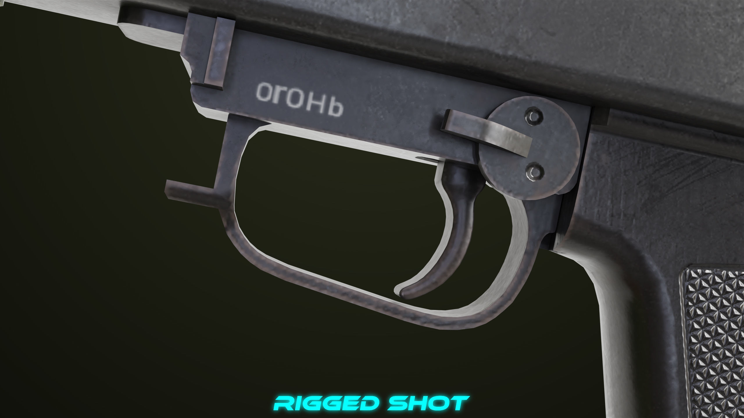 Machine Gun 11 Metal All PBR Unity UE Textures Low-poly 3D model_31