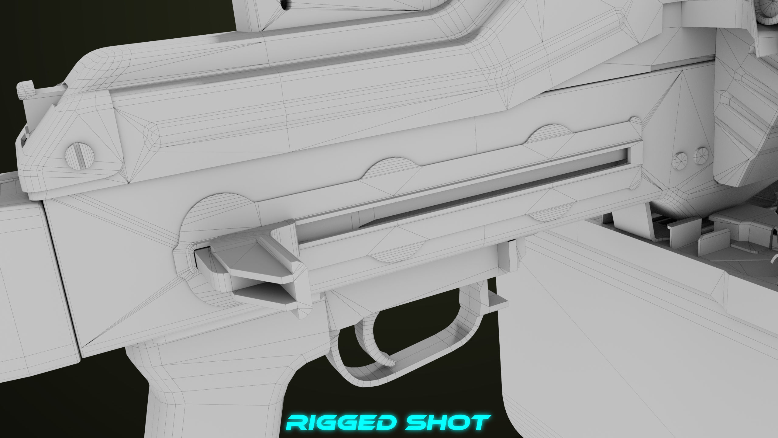 Machine Gun 11 Metal All PBR Unity UE Textures Low-poly 3D model_56