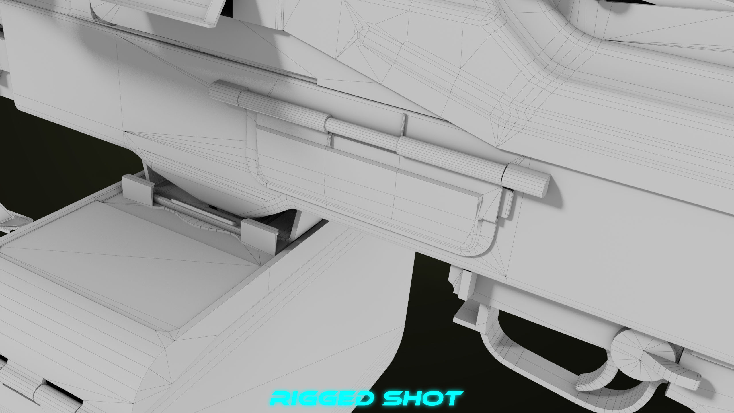 Machine Gun 11 Metal All PBR Unity UE Textures Low-poly 3D model_63