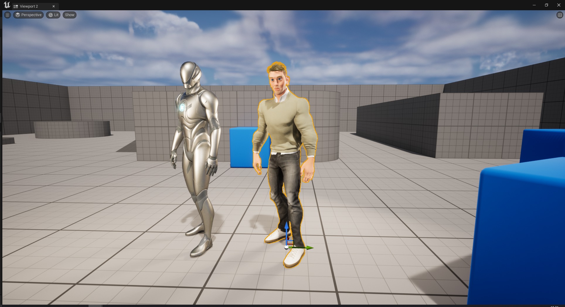 Stylized Classic cartoon man  stylized figure Low-poly 3D model_26