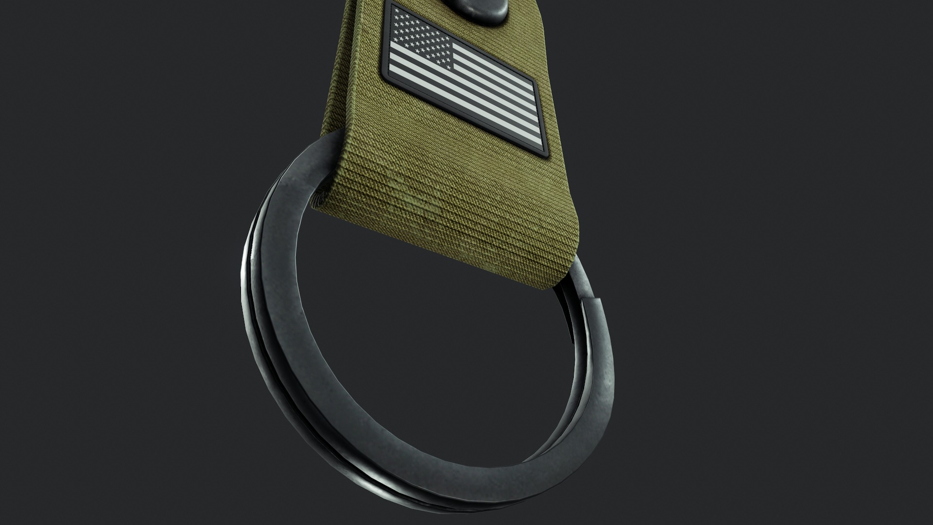 Clip Fob Keychain - Tutorial Included  Low-poly 3D model_12