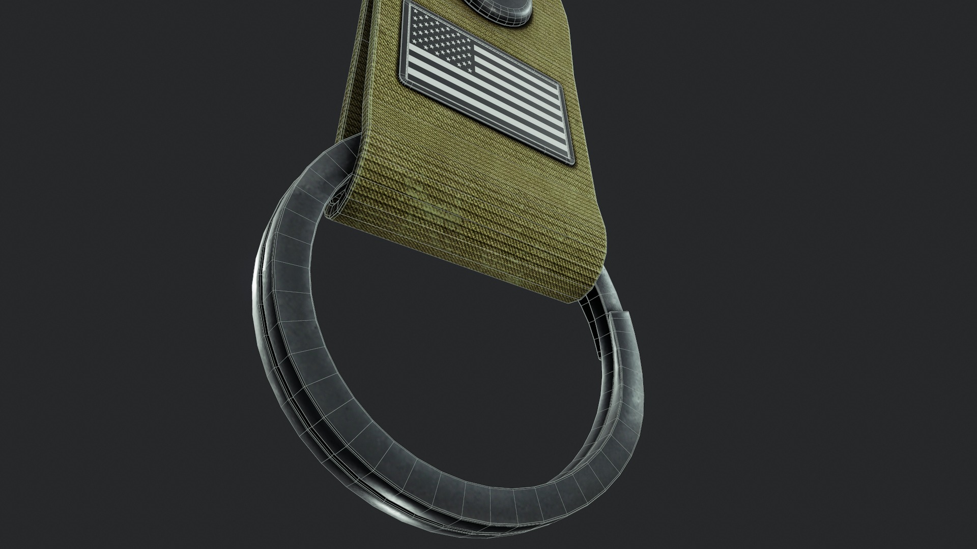 Clip Fob Keychain - Tutorial Included  Low-poly 3D model_13