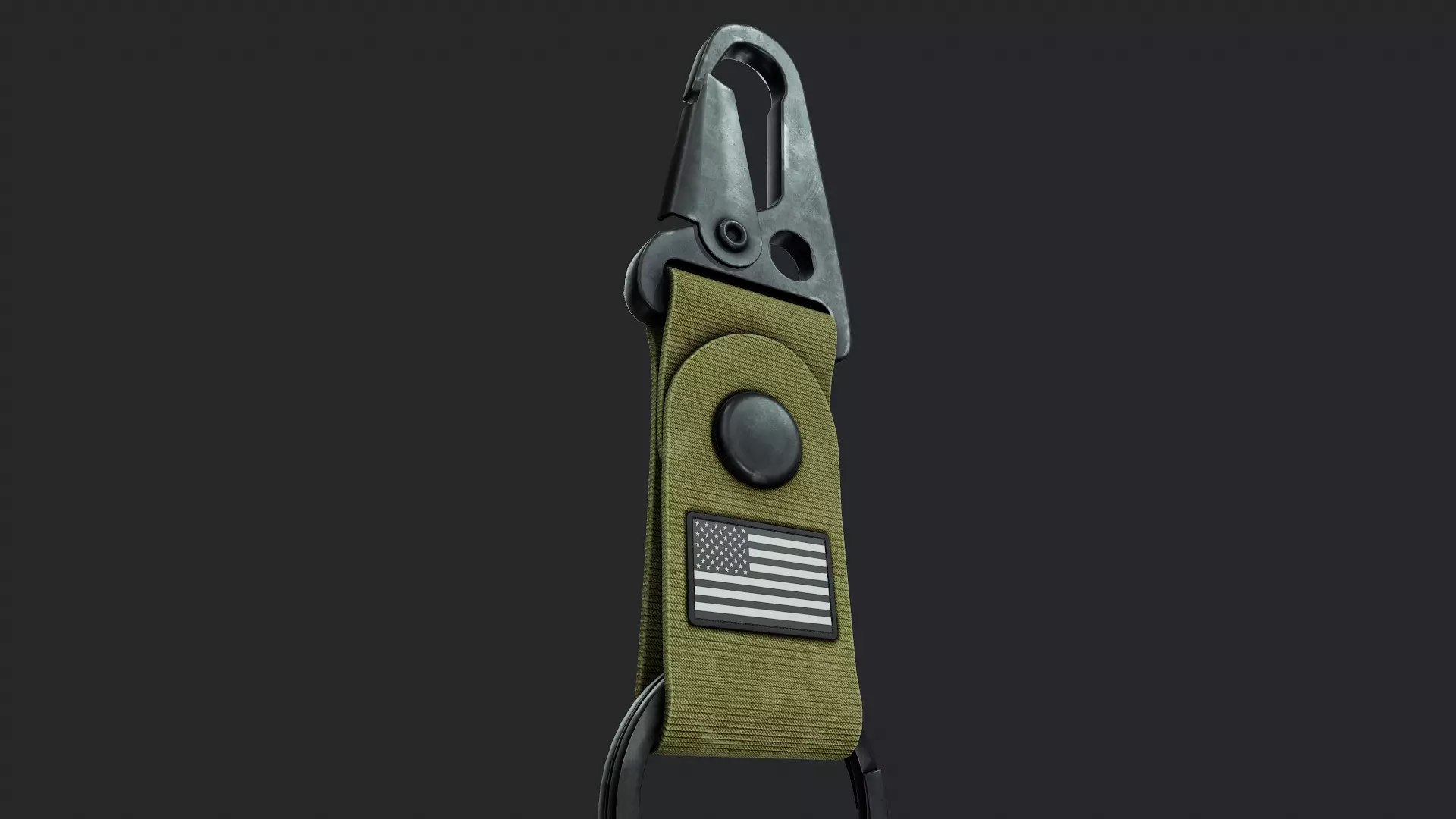 Clip Fob Keychain - Tutorial Included  Low-poly 3D model_0